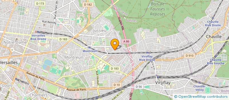 localisation de l'entreprise MADAME ANNA COQUOZ à VERSAILLES