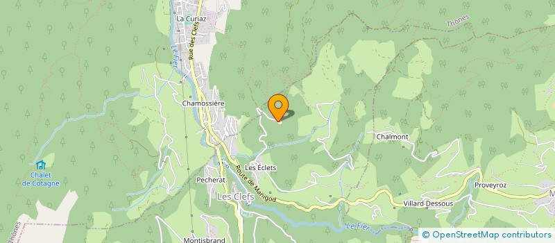 localisation de l'entreprise MADAME ANNA CREDOZ  LES CLEFS