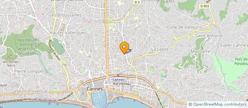 localisation de l'entreprise MADAME ANNA CZAJKA à CANNES
