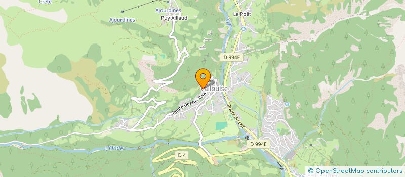 localisation de l'entreprise MADAME ANNA DEBEAUVAIS à VALLOUISE-PELVOUX