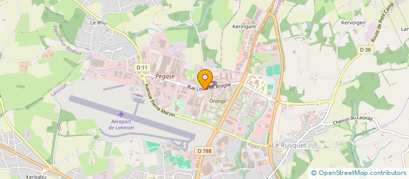 localisation de l'entreprise MADAME ANNA DEBREU  LANNION