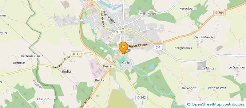 localisation de l'entreprise MADAME ANNA DECORDE  SIZUN