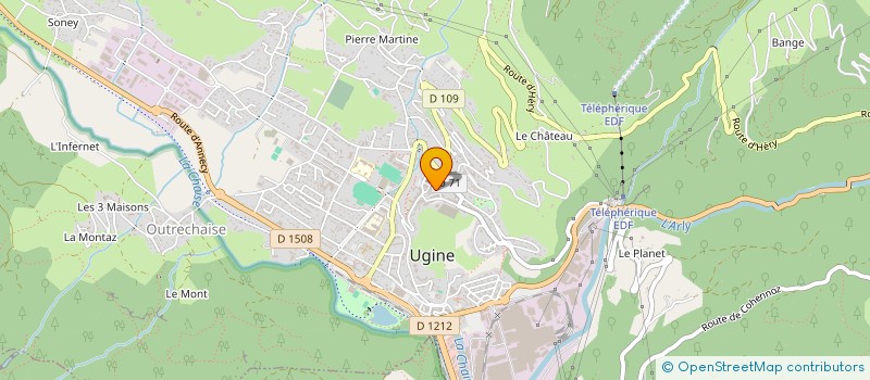 localisation de l'entreprise MADAME ANNA DELEMEN  UGINE