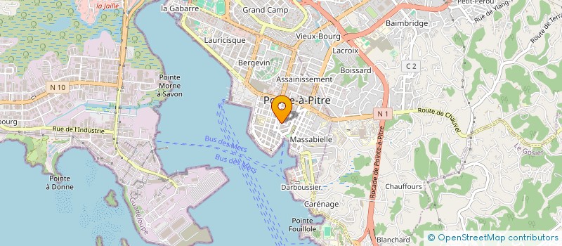 localisation de l'entreprise MADAME ANNA DORCELIN à POINTE-A-PITRE