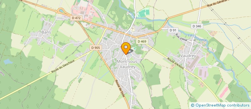 localisation de l'entreprise MADAME ANNA DUDOJC  MONT-SOUS-VAUDREY