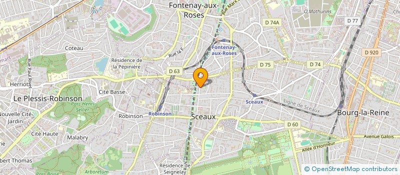 localisation de l'entreprise MADAME ANNA EMELIANENKO à SCEAUX