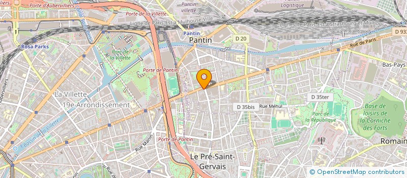 localisation de l'entreprise MADAME ANNA ERHEL à PANTIN