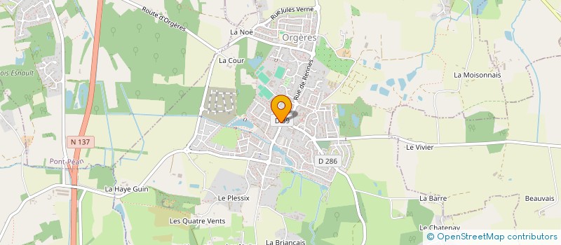 localisation de l'entreprise MADAME ANNA ESNAULT à ORGERES