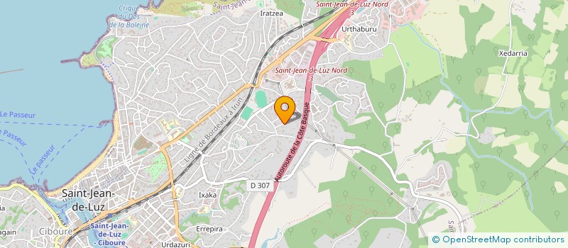 localisation de l'entreprise MADAME ANNA-FLORINA GODWYN  SAINT-JEAN-DE-LUZ