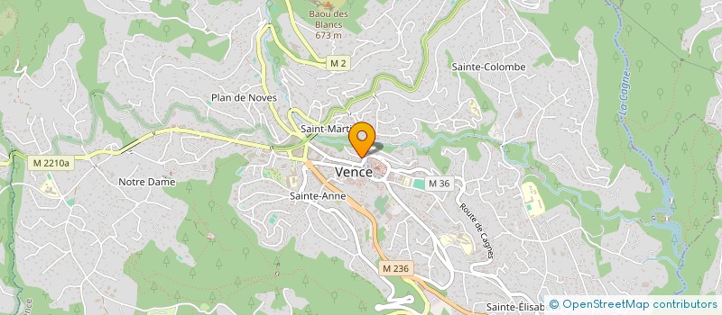 localisation de l'entreprise MADAME ANNA FREYBURGER à VENCE