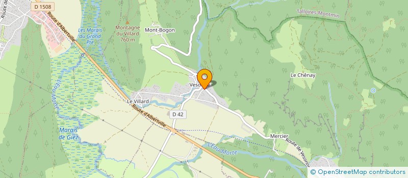 localisation de l'entreprise MADAME ANNA GARINA  FAVERGES-SEYTHENEX