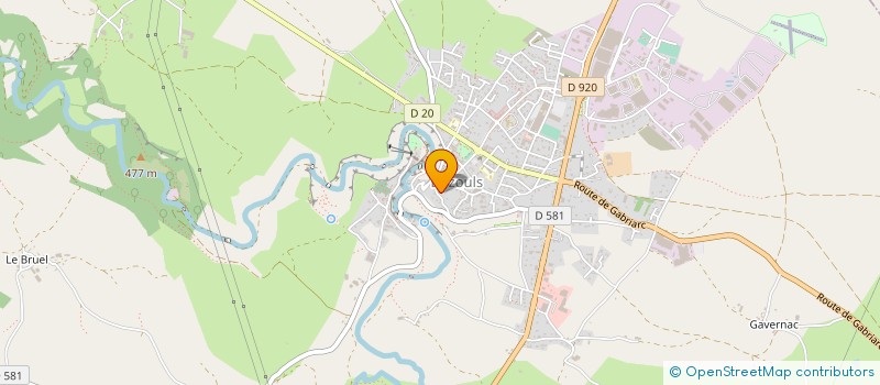 localisation de l'entreprise MADAME ANNA GAUCHER  BOZOULS