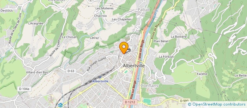 localisation de l'entreprise MADAME ANNA GENTIL  ALBERTVILLE