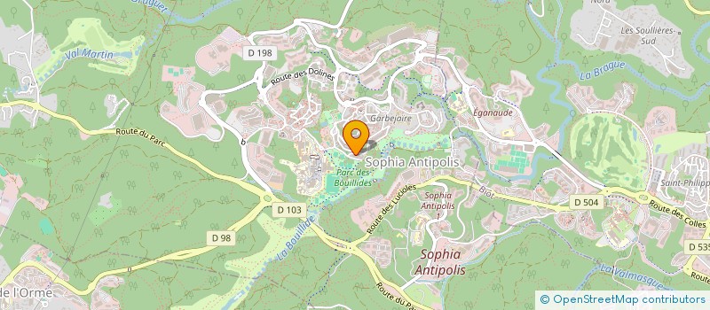 localisation de l'entreprise MADAME ANNA GIRANDE  VALBONNE