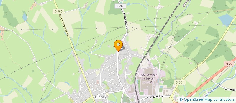 localisation de l'entreprise MADAME ANNA GOMES  BLANZY