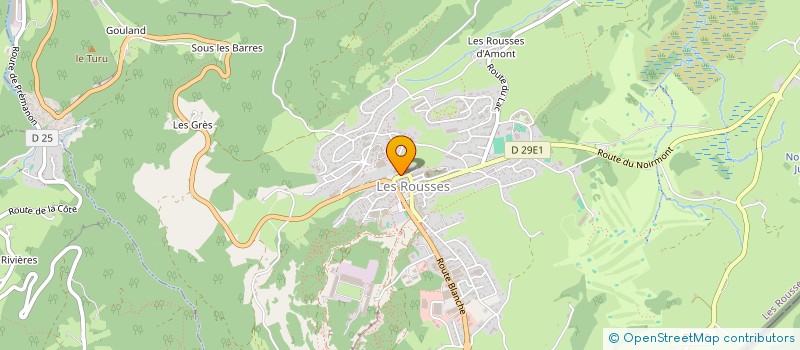 localisation de l'entreprise MADAME ANNA GONDOUIN  LES ROUSSES