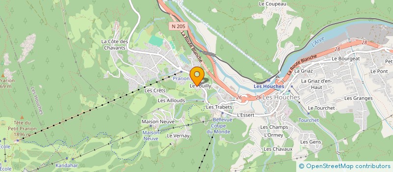 localisation de l'entreprise MADAME ANNA GORGNE  LES HOUCHES