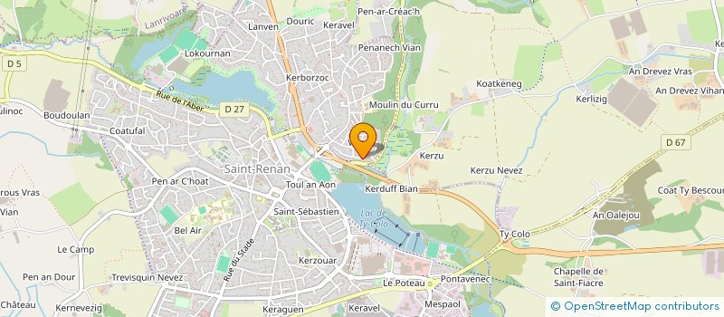 localisation de l'entreprise MADAME ANNA GUEGUEN  SAINT-RENAN