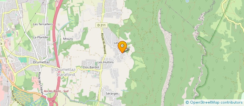 localisation de l'entreprise MADAME ANNA GUEGUEN  DRUMETTAZ-CLARAFOND