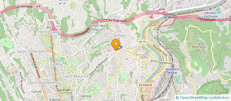 localisation de l'entreprise MADAME ANNA GUENICHE  NICE