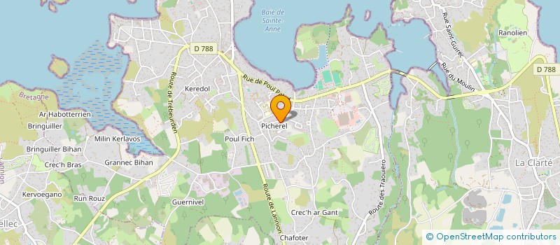 localisation de l'entreprise MADAME ANNA GUEUTIER  TREGASTEL