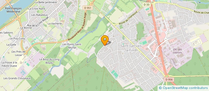 localisation de l'entreprise MADAME ANNA GUEYDAN  SAINT-GERVAIS-LA-FORET