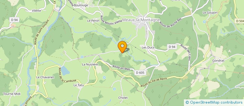 localisation de l'entreprise MADAME ANNA GUILLEMIN  MEAUX-LA-MONTAGNE