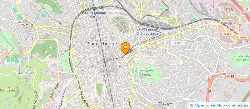 localisation de l'entreprise MADAME ANNA HALLAL  SAINT-ETIENNE