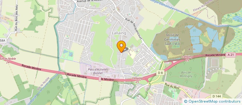 localisation de l'entreprise MADAME ANNA HEINRICH  LALLAING