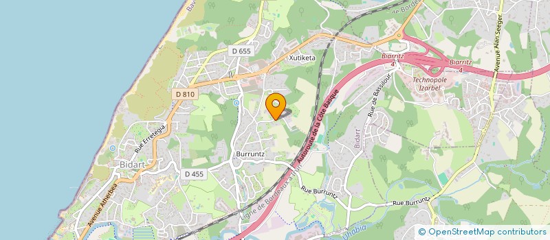 localisation de l'entreprise MADAME ANNA JANSSON  BIDART