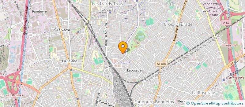 localisation de l'entreprise MADAME ANNA JARRY  TOULOUSE