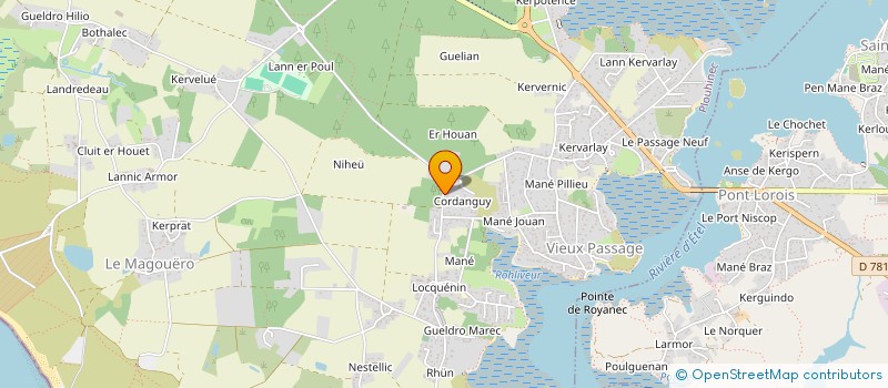 localisation de l'entreprise MADAME ANNA JUBIN  PLOUHINEC