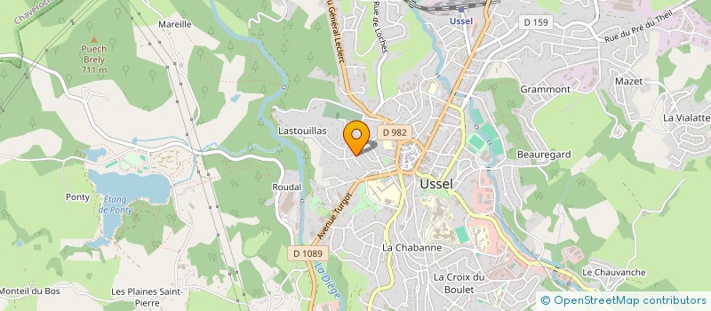 localisation de l'entreprise MADAME ANNA KARHOF  USSEL