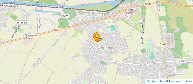 localisation de l'entreprise MADAME ANNA KOWALSKI  AUCHY-LES-MINES