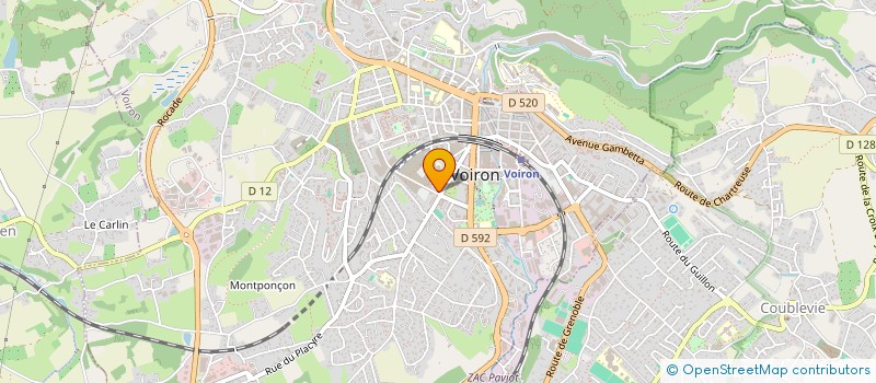 localisation de l'entreprise MADAME ANNA KRACHENINNIKOVA à VOIRON