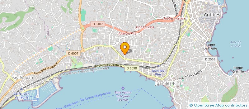 localisation de l'entreprise MADAME ANNA KUHLIN à ANTIBES
