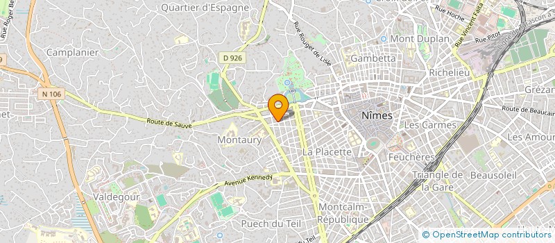 localisation de l'entreprise MADAME ANNA KUHN  NIMES