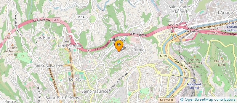 localisation de l'entreprise MADAME ANNA LA ROSA  NICE