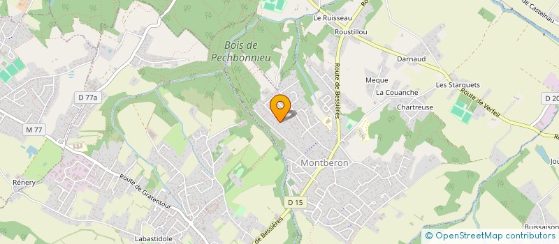 localisation de l'entreprise MADAME ANNA LARRUE  MONTBERON