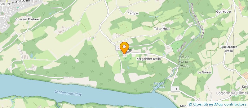 localisation de l'entreprise MADAME ANNA LE BRETON à CHATEAUNEUF-DU-FAOU