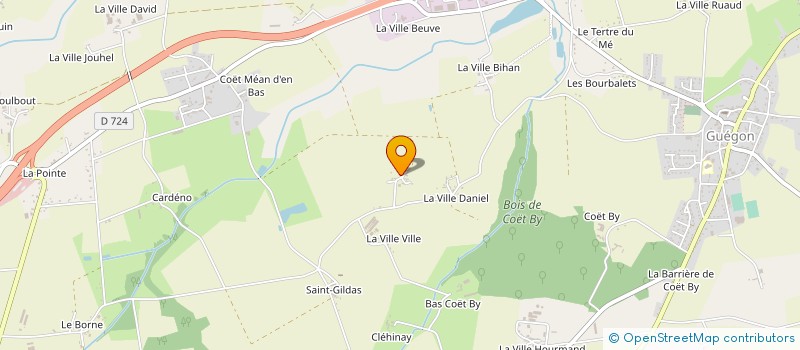 localisation de l'entreprise MADAME ANNA LE BRUN  GUEGON