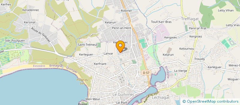 localisation de l'entreprise MADAME ANNA LE COSSEC  TREFFIAGAT