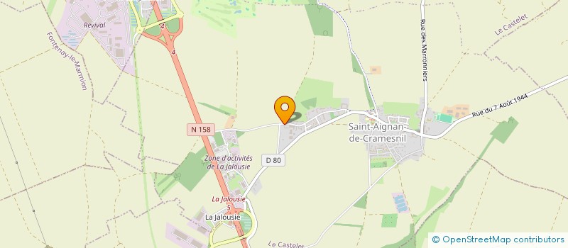 localisation de l'entreprise MADAME ANNA LECOEUR  LE CASTELET