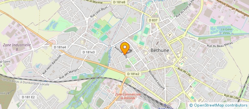 localisation de l'entreprise MADAME ANNA MAN  BETHUNE