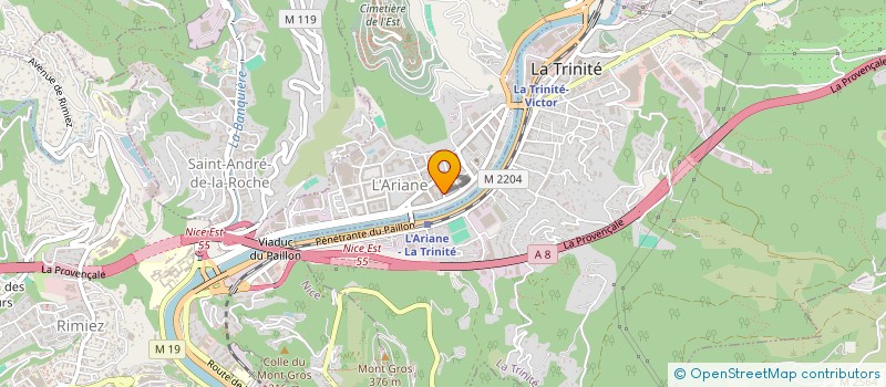 localisation de l'entreprise MADAME ANNA MANSOUR à NICE