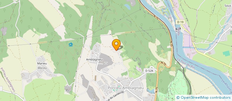 localisation de l'entreprise MADAME ANNA-MARIA GARCIA  PORCIEU-AMBLAGNIEU