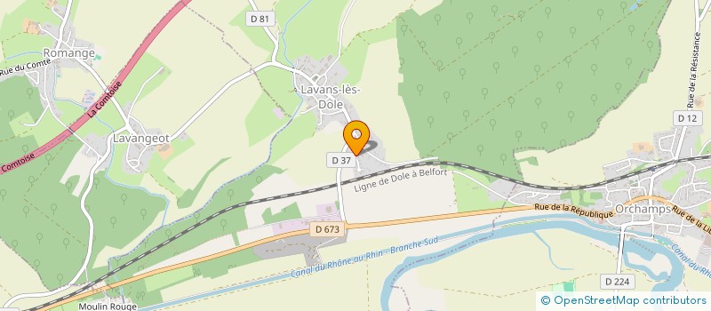 localisation de l'entreprise MADAME ANNA MARIA LUPO  LAVANS-LES-DOLE