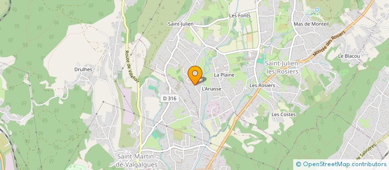 localisation de l'entreprise MADAME ANNA-MARIA TRIPODI  SAINT-JULIEN-LES-ROSIERS