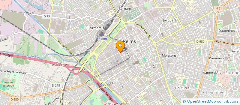 localisation de l'entreprise MADAME ANNA MARQUEZ PINA RODRIGUES  REIMS