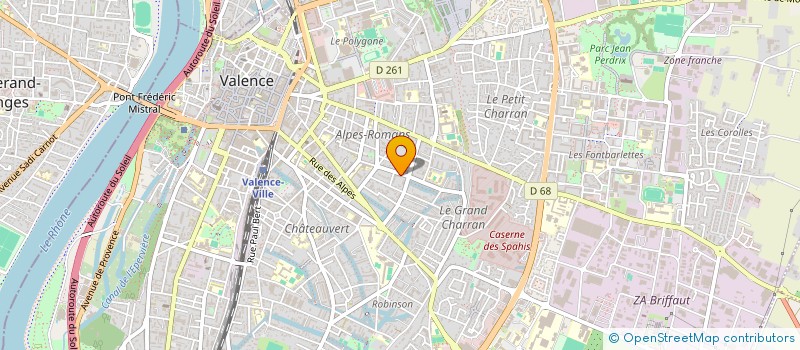 localisation de l'entreprise MADAME ANNA MARTEL à VALENCE